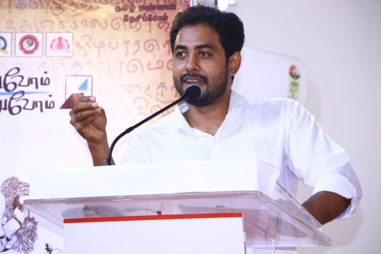 தமிழ் வாழ வேண்டும் என்று எண்ணும் சில ஆர்வலர்களின் கையொப்பத்தில் கூட தமிழ் வாழ்வதில்லை – நடிகர் ஆரி
