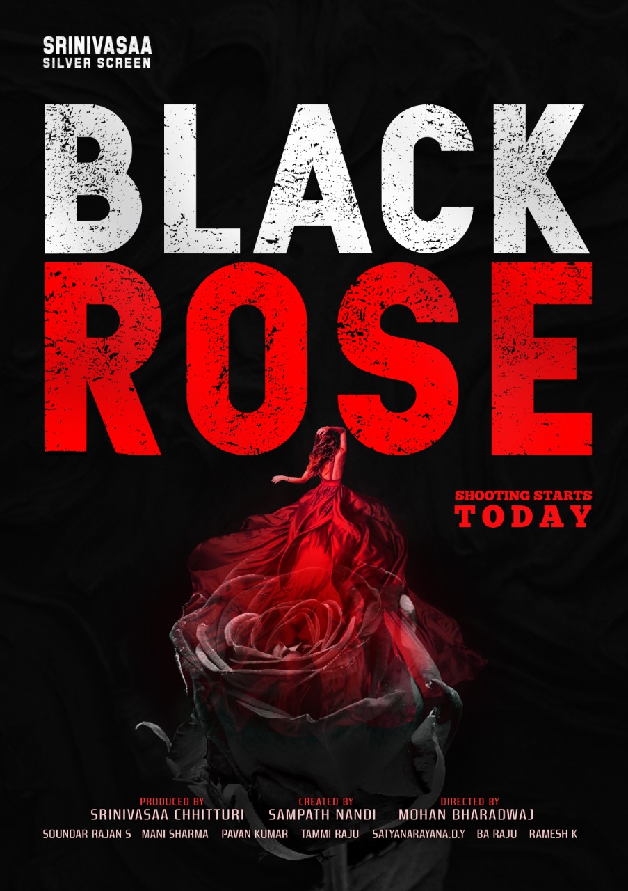 Telugu : *Miss India Urvashi Rautela Starrer Emotional Thriller ‘Black Rose’ Created By Sampath Nandi In Srinivasaa Silver Screen Production