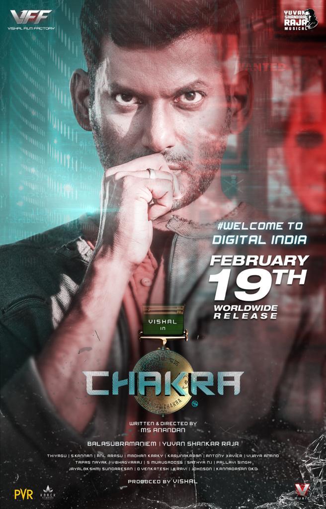 இந்தியில் எதிர்பார்ப்பை அதிகமாக்கிய விஷாலின் #சக்ரா இந்தி டிரைலர்.