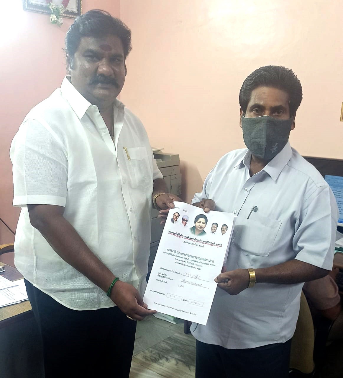 *நடிகர் ஜெ.எம்.பஷீர் சட்டமன்ற தேர்தலில் போட்டியிட ‘தேசியதலைவர்’ தயாரிப்பாளர் சௌத்ரி விருப்ப மனு..!*